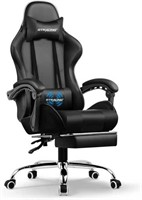 Adjustable Gaming Chair with Footrest