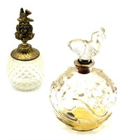 (2) Vintage Perfume Bottles