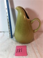 Russel Wright mid century green pitcher