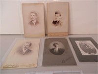 LOT OF 5 CABINET CARDS