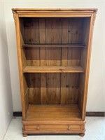 Open Front Pine Storage Shelf