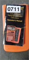 CALC -0000 MATERIAL ESTIMATOR CALCULATOR