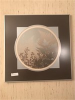 Leaf Pattern Signed Framed Artwork