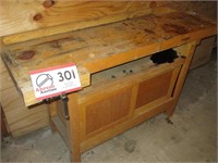 Wood Worker's Bench w/ 2 Vises, 58" L x 23" D x