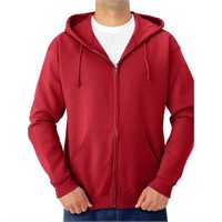 Jerzees Men's Fleece Full Zip Hooded Sweater, M