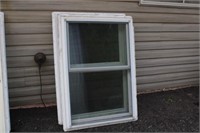 (2) Used vinyl windows