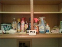 SELLING THE WHOLE SHELF OF CLEANING, LAUNDRY