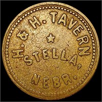 - H.&H. Tavern; Stella NE 5C Token CLOSELY