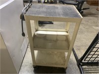 ROLLING CART WITH OUTLET AND CORD