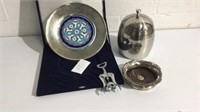 Turkish Plate, Ice Bucket, Wine Coaster & More