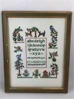 Sampler of Quality,  13" x 16".  looks amish,