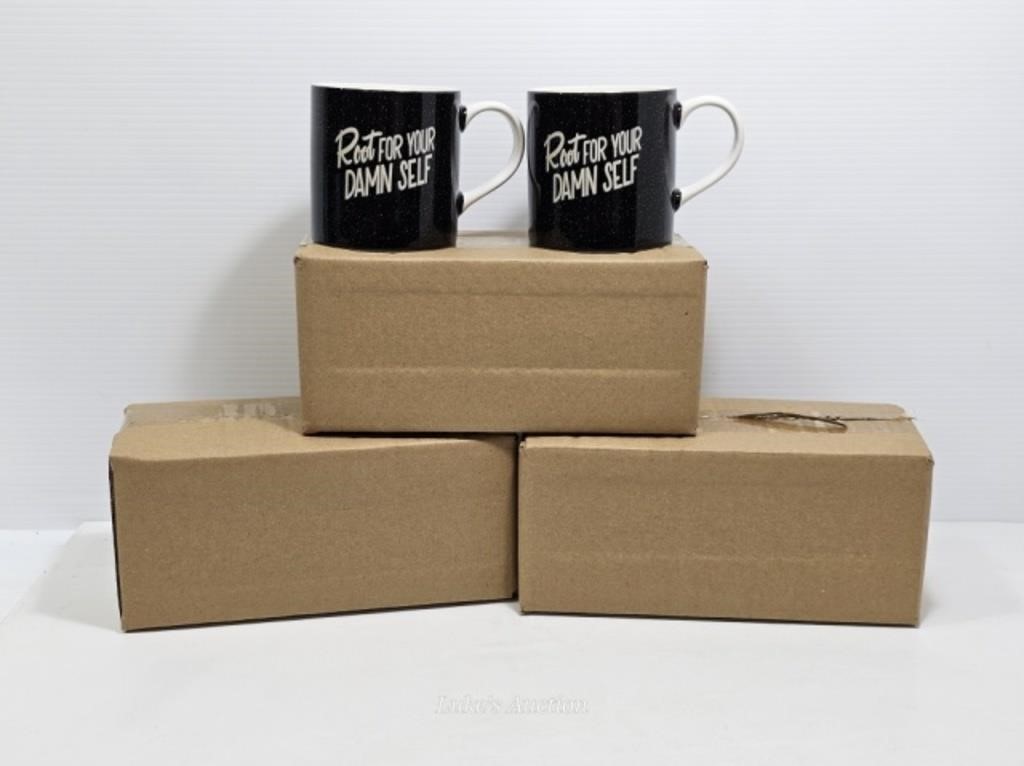 NEW - 6 MUGS - ROOT FOR YOUR DAMN SELF