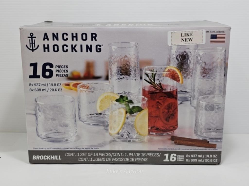 ANCHOR HOCKING TUMBLER SET - LIKE NEW