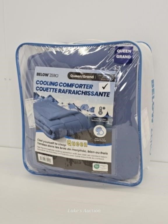 QUEEN SIZE BELOW ZERO COOLING COMFORTER - BLUE