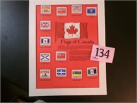 POSTAL COMMEMORATIVE SOCIETY "FLAGS OF CANADA" B
