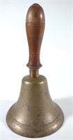 Early Brass School Bell / Hand Bell