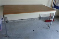 Metal & Wood Table / Desk
