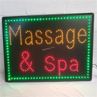 NEW 3 LED signs - Spa & Massage    - QS