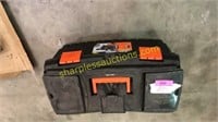 Black and Decker tool boxwith misc tools