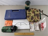 Empty Gun Case, Coleman Accessories, Targets +