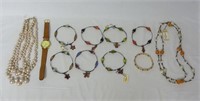 Jewelry Lot ~ Necklaces, Bracelets & Watch