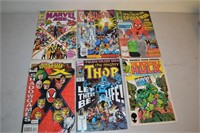 Six Marvel Comic Books