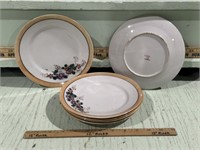 VTG. JAPAN LUSTERWARE BREAD PLATES 7.5"