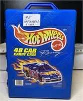 1999  hot wheels case with 48 cars