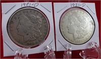 1921 - D Morgan Dollars