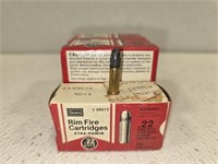 Lot of 5 boxes of .22 Rim Fire Cartridges ammo