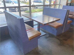 (2) WOODEN DINING BOOTHS