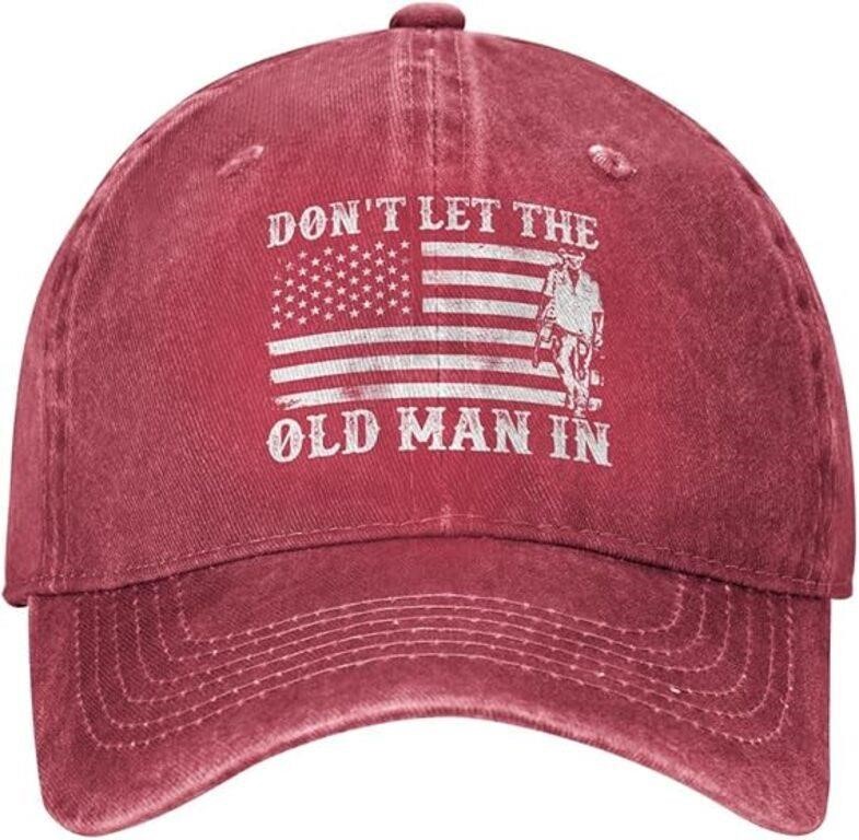 Don't let The Old Man in Vintage American Flag