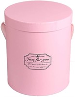 Cylindrical Packaging Flower Paper Box (Pink)