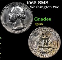 1965 SMS Washington Quarter 25c Grades sp65