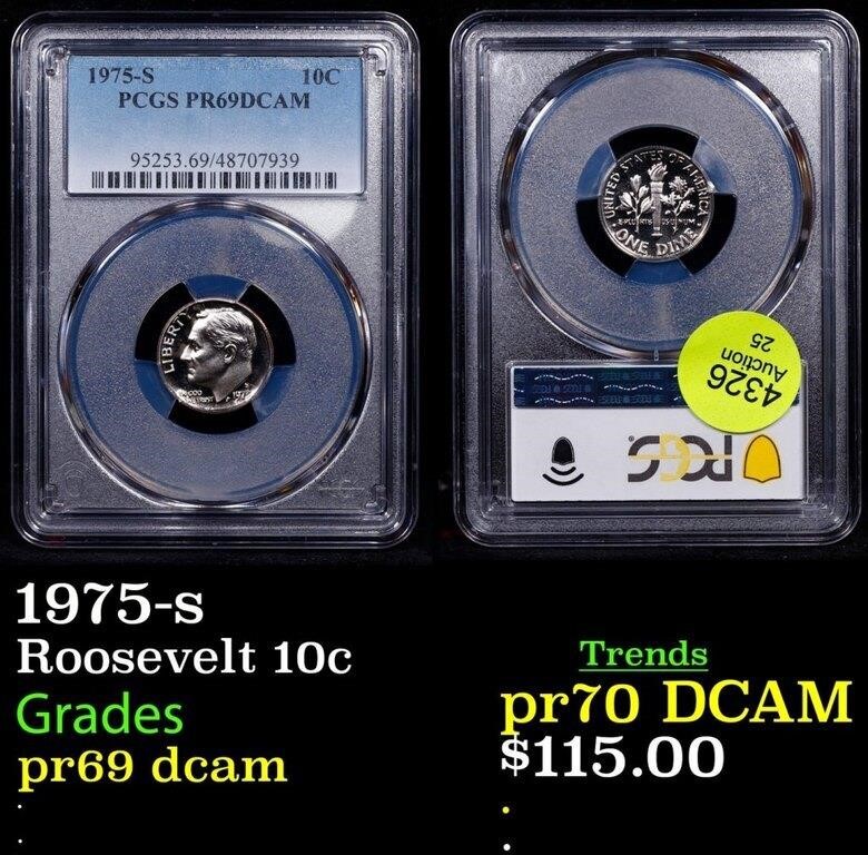 Proof PCGS 1975-s Roosevelt Dime 10c Graded pr69 d