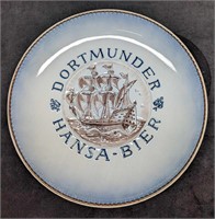 Vintage West German Dortmunder Hansa Bier Plate