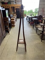 Vintage wooden coat rack 61" tall