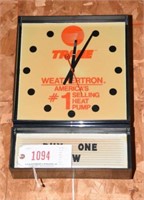 Vintage Trane Weathertron advertising wall clock