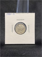 1941-S Mercury Dime