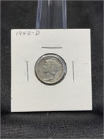 1942-D Mercury Dime