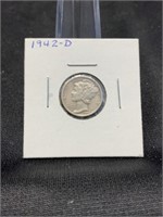 1942-D Mercury Dime