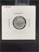 1942-P Mercury Dime