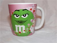 Green M&M Valentines Coffee Mug