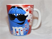 Blue M&M Valentines Coffee Mug