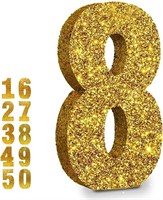 Gold Glitter Birthday Decor