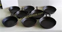 8 Cast Iron Skillets