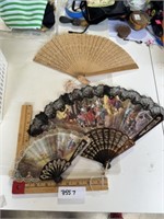 Vintage fan lot