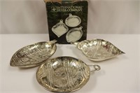 3pc Boxed Silver Dishes