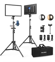 RALENO 2 Packs LED Video Light and 75inches S