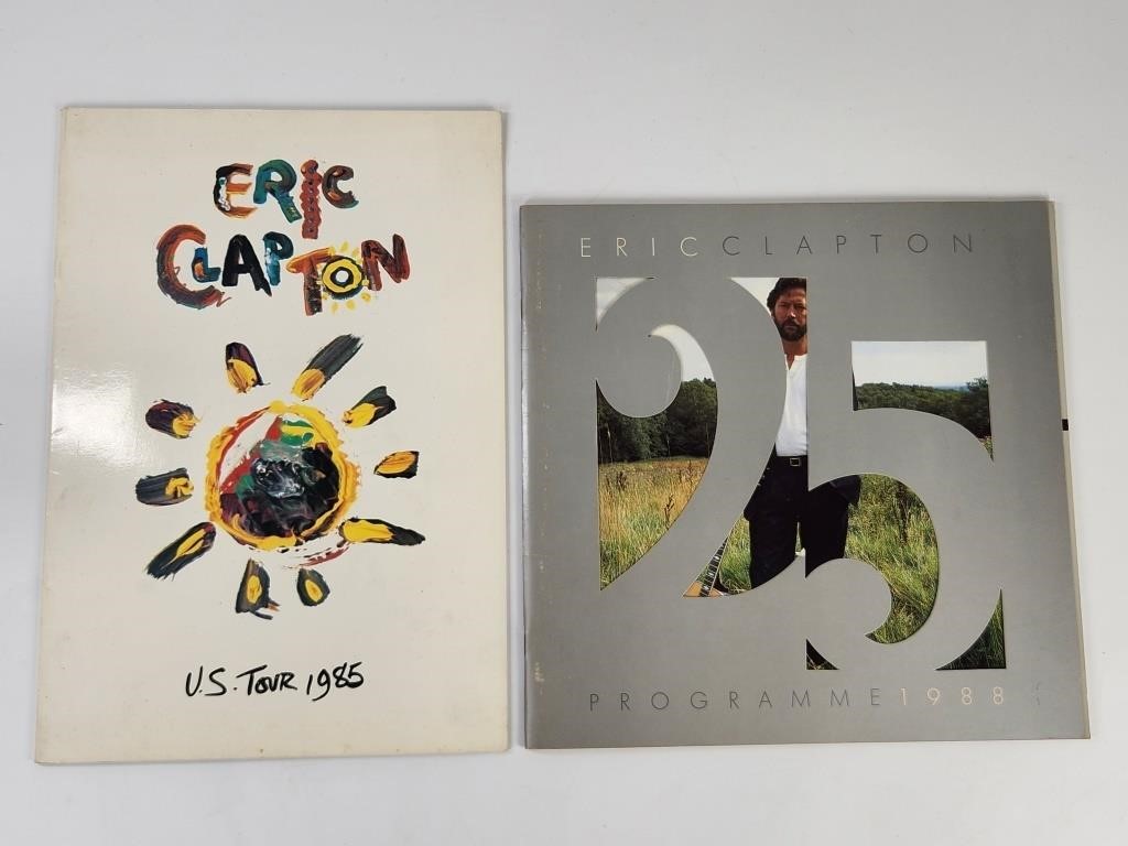 2) VINTAGE ERIC CLAPTON CONCERT PROGRAM